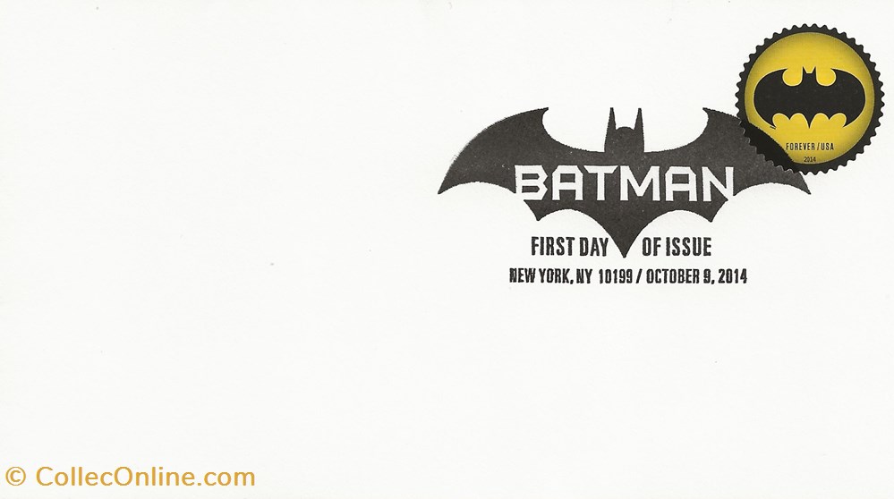 New York (Etats-Unis) 2014 Batman timbres new york etats unis 2014 batman
