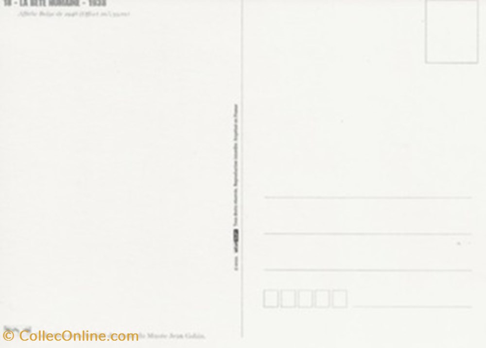 cartes postales autres la bete humaine