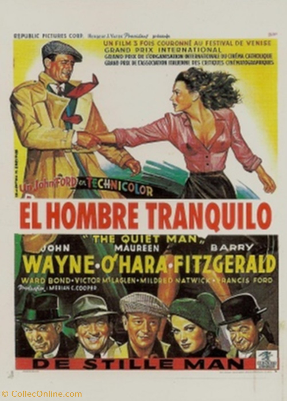 cartes postales autres el hombre tranquillo