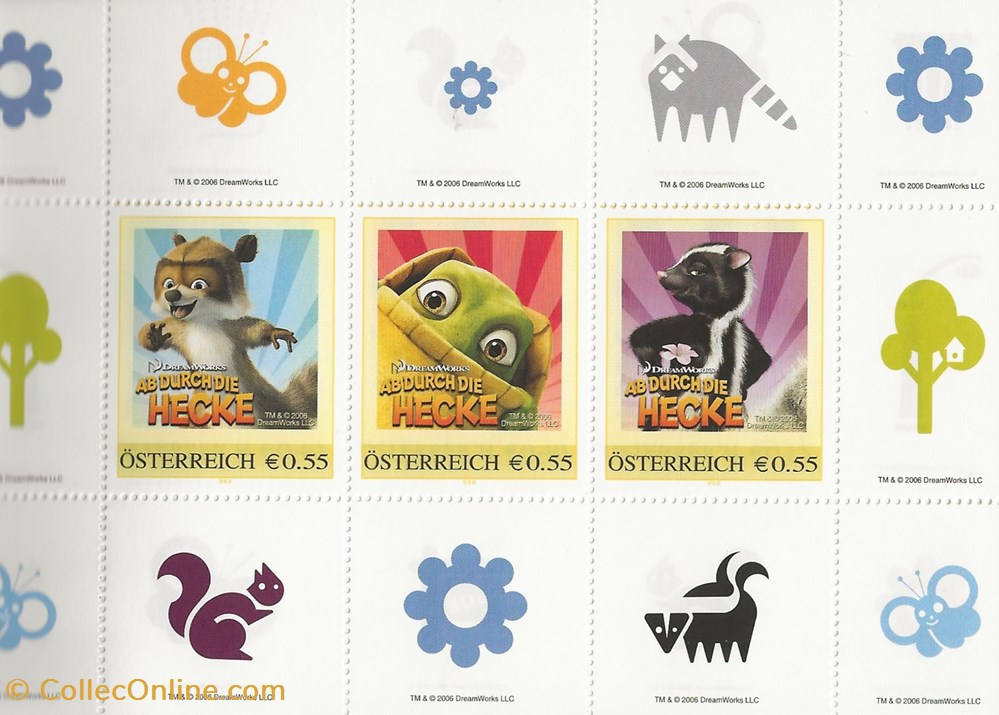 timbres zzz carnet autriche 2006 ab durch die hecke