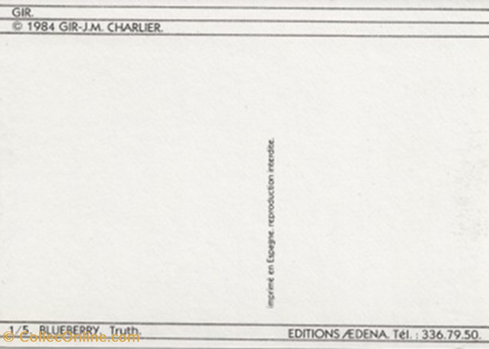 cartes postales bande dessinee blueberry