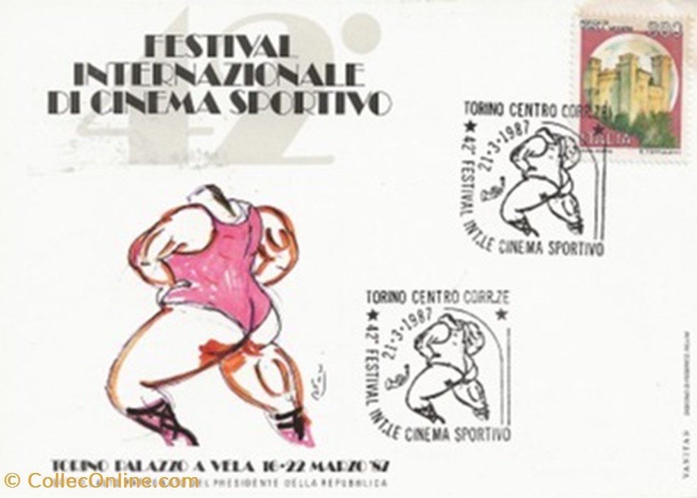 timbres torino italie 1987 42 festival internazional cinema sportivo