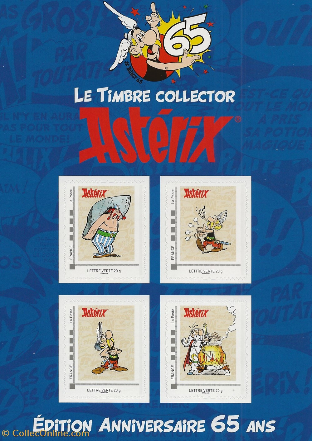 ZZ Bloc collector 2024 65 ans d'Astérix timbres zz bloc collector 2024 65 ans asterix