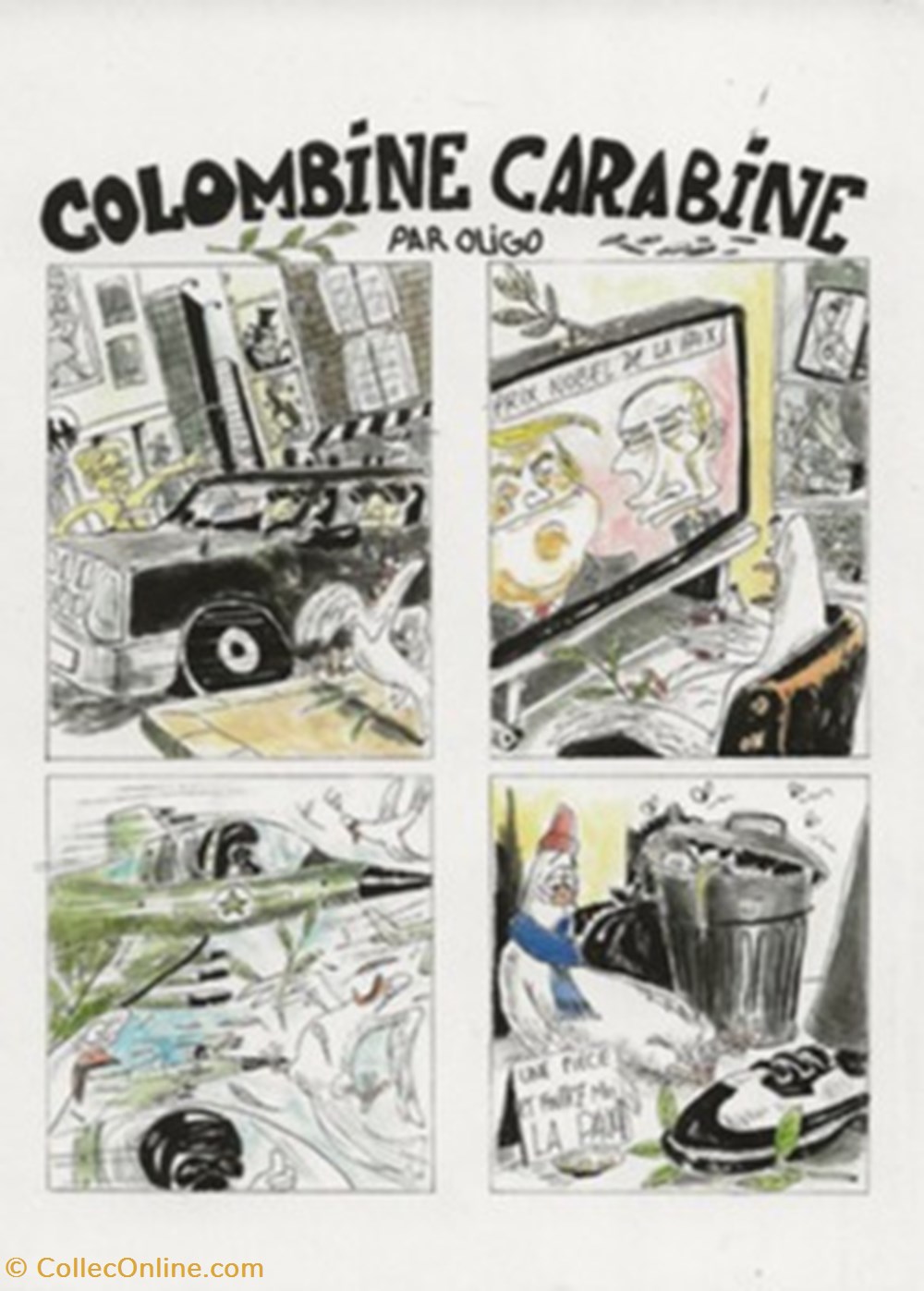 Atelier 54 3 cartes postales bande dessinee atelier 54