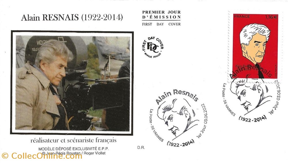 Vannes 2022 (56) Alain Resnais timbres vannes 2022 56 alain resnais