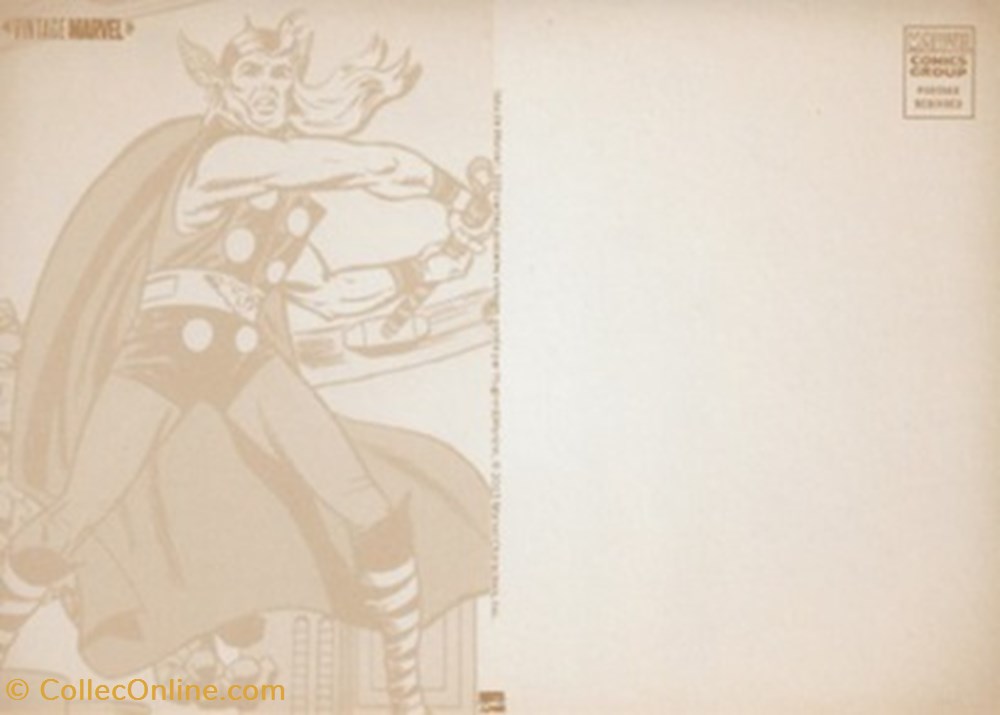 Marvel 2 cartes postales bande dessinee marvel