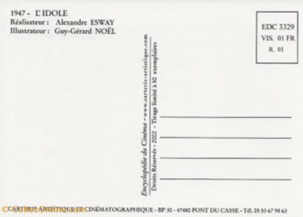 cartes postales autres l idole
