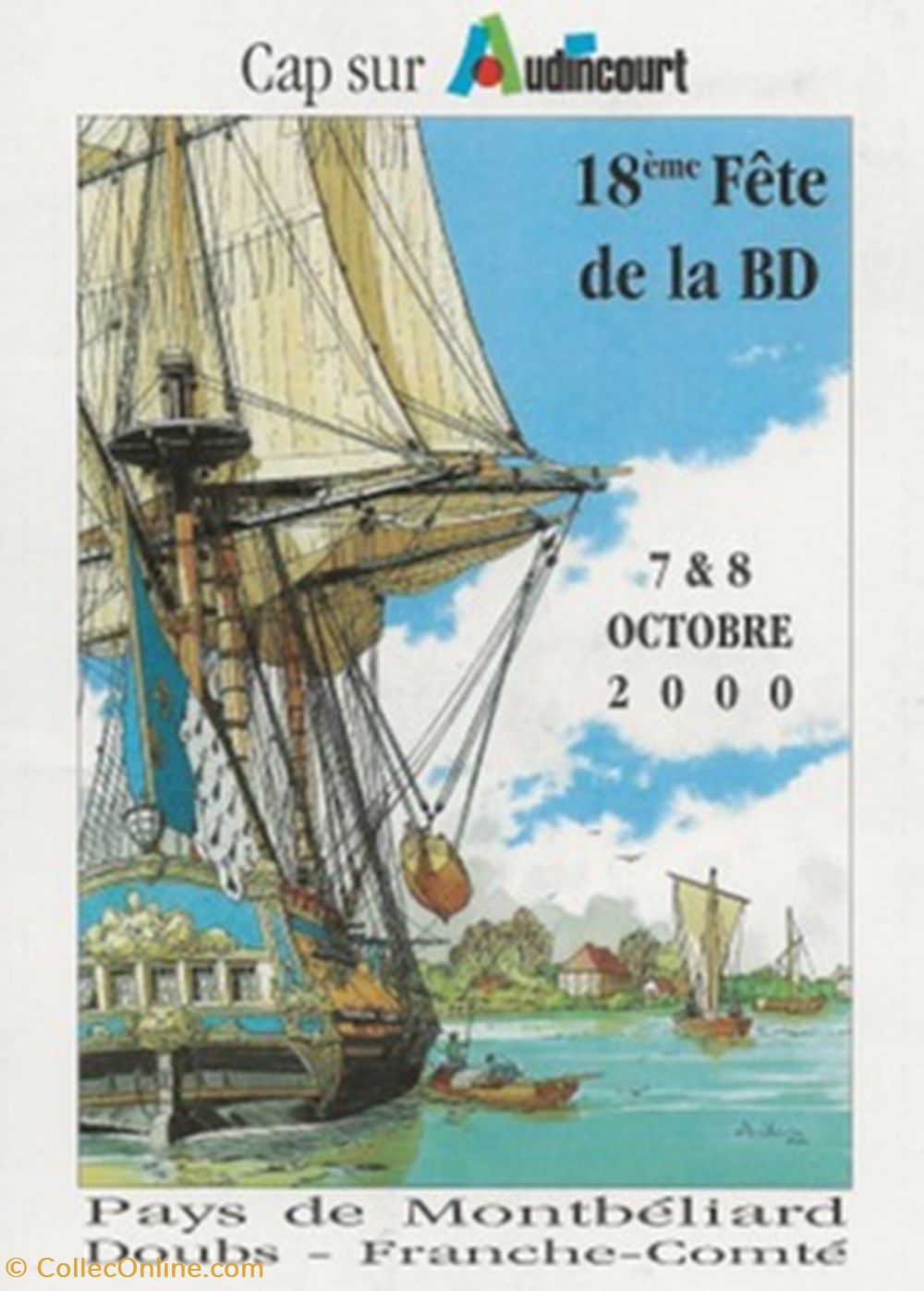 cartes postales bande dessinee audincourt 25 2000