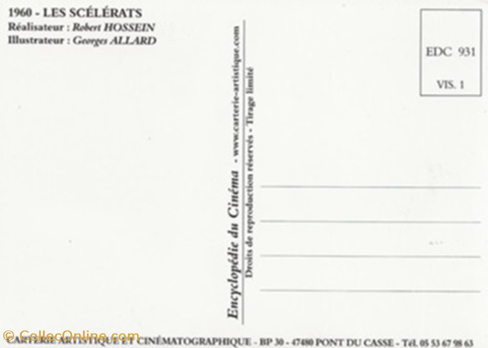 cartes postales autres les scelerats