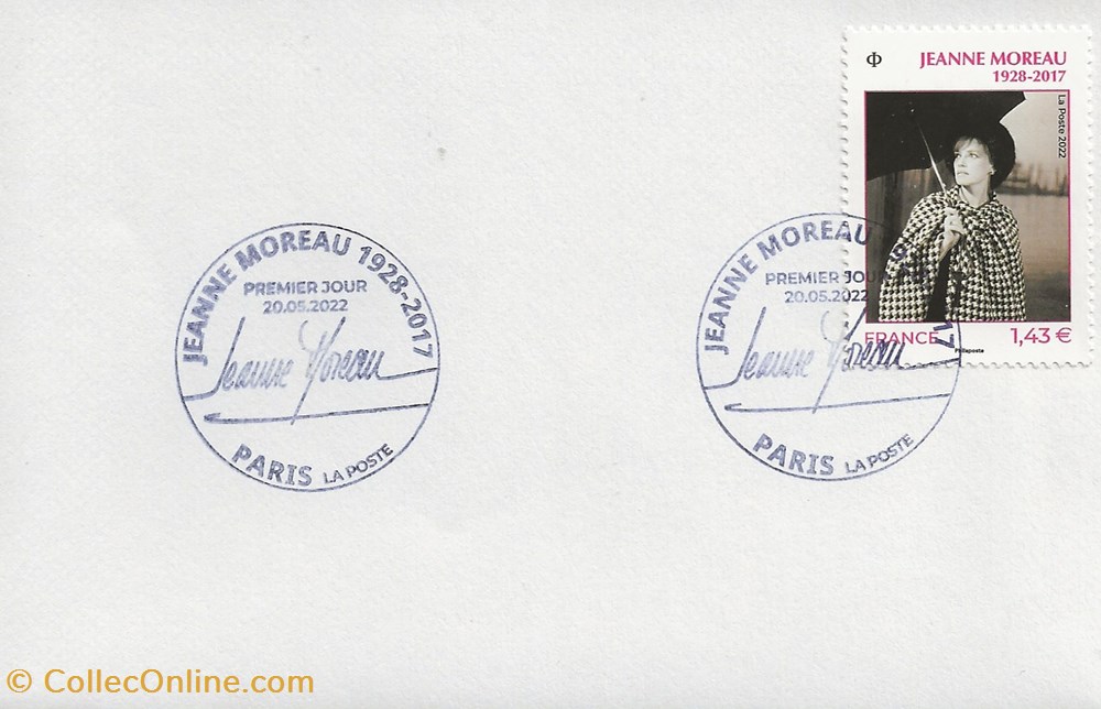Paris (75) 2022 Jeanne Moreau timbres paris 75 2022 jeanne moreau