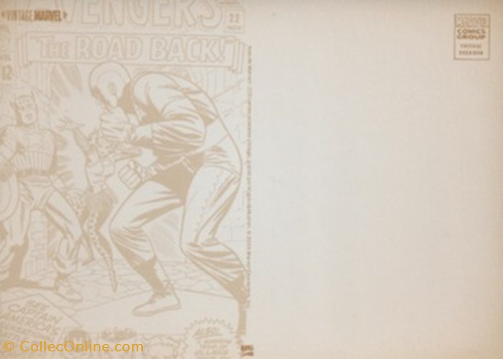 Marvel 2 cartes postales bande dessinee marvel
