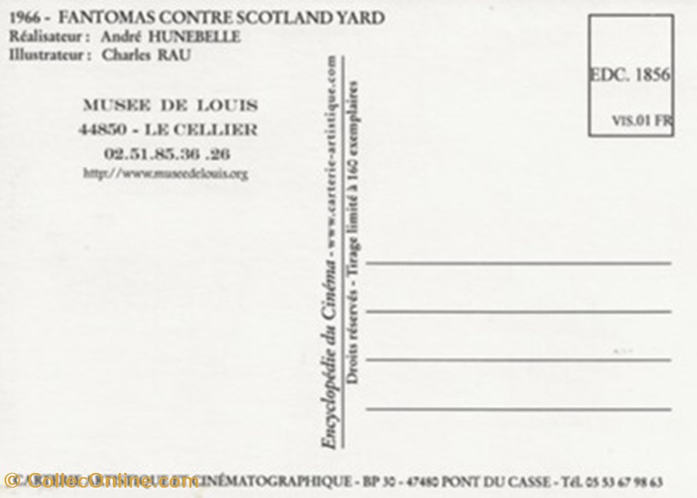 cartes postales autres fantomas contre scotland yard