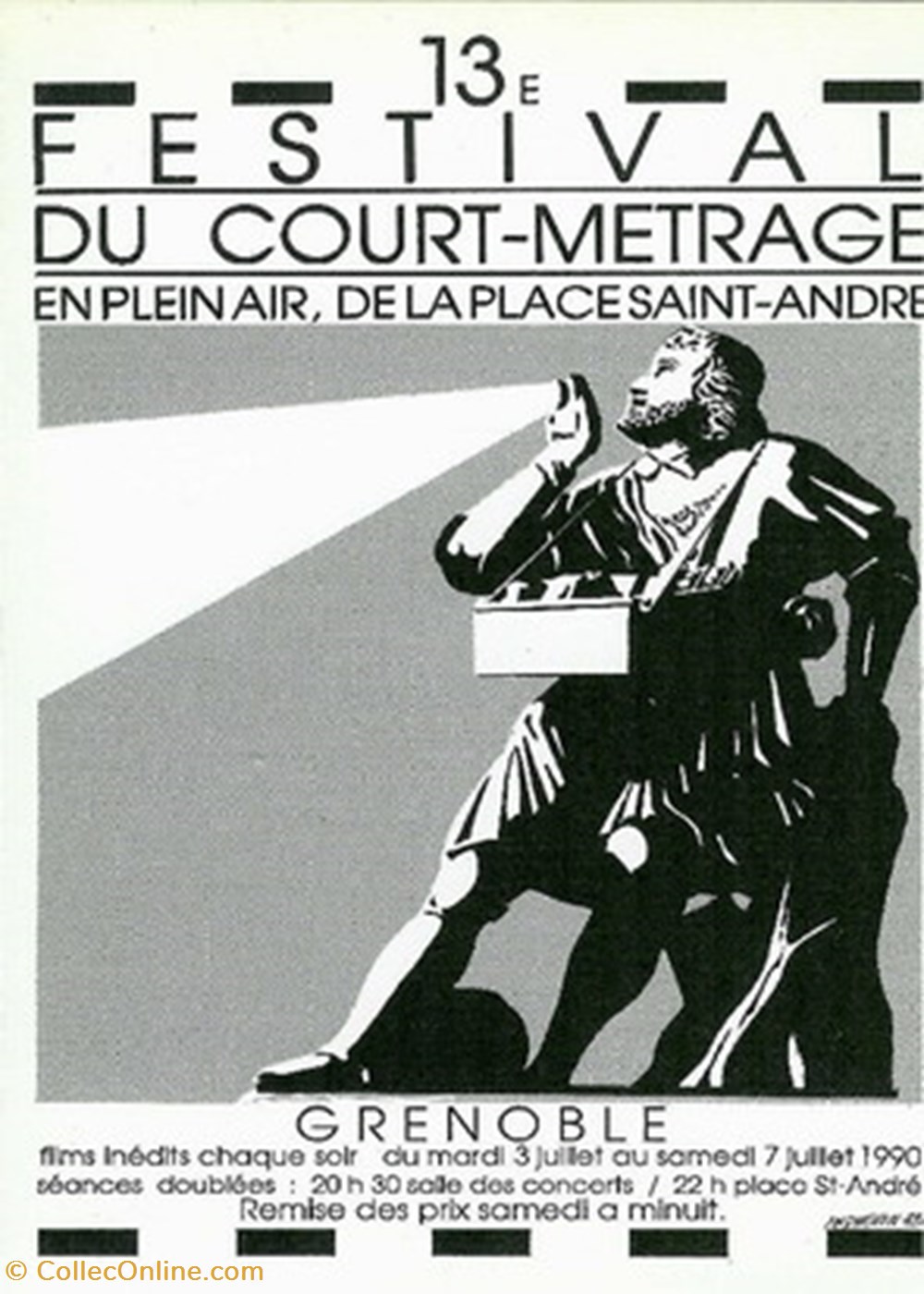 cartes postales autres grenoble festival du court metrage de plein air 1990