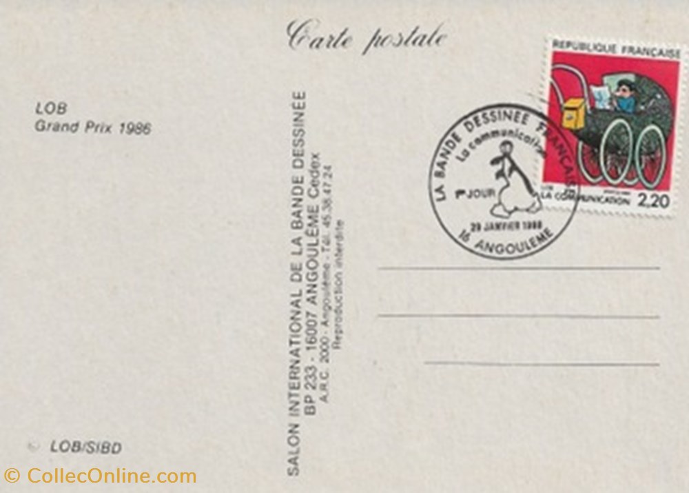 Angoulême (16) 1987 cartes postales bande dessinee angouleme 16 1987