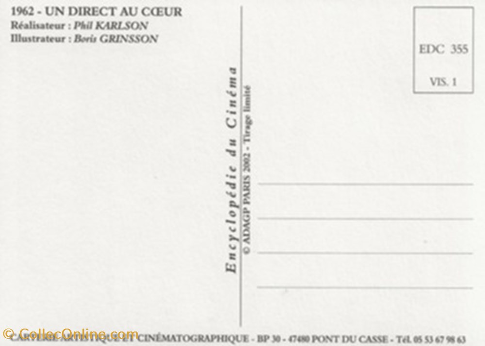 Un direct au coeur cartes postales autres un direct au coeur