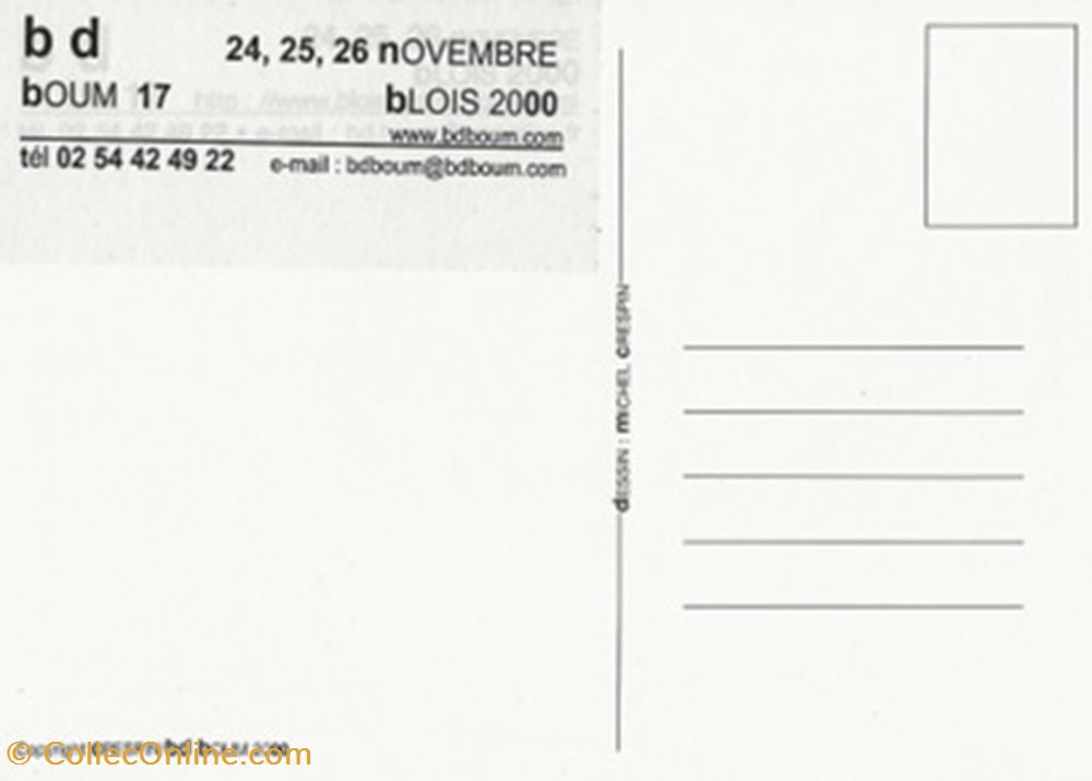 Blois (41) 2000 cartes postales bande dessinee blois 41 2000
