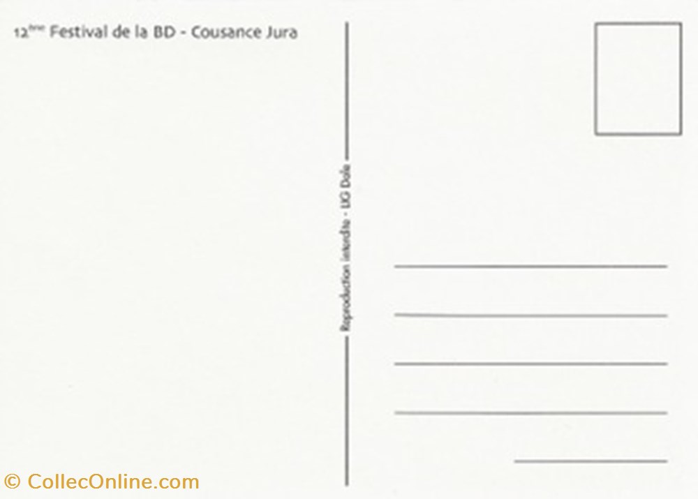 cartes postales bande dessinee cousance 39 2001