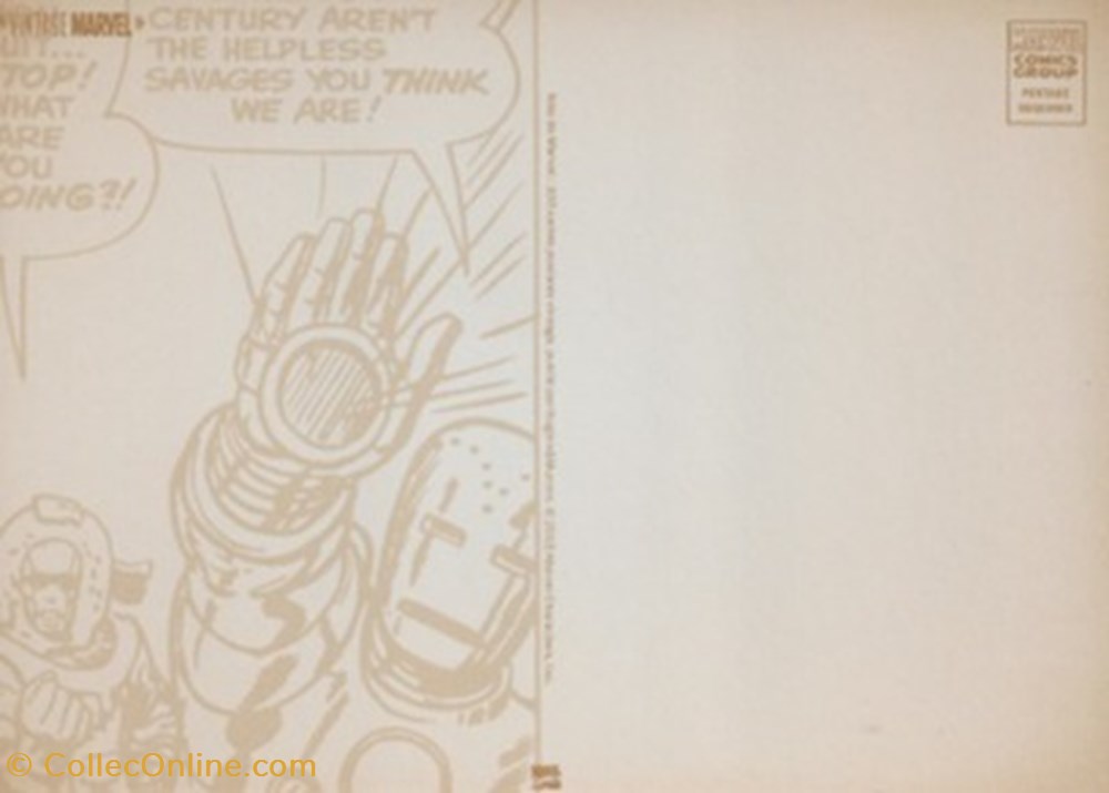 cartes postales bande dessinee marvel