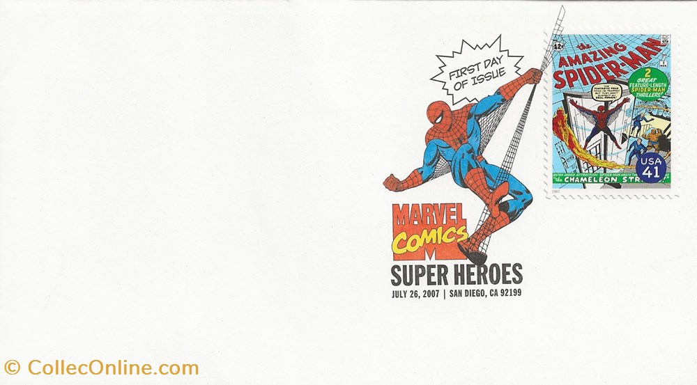 San Diégo (Etats-Unis) 2007 Marvel comics - Super heroes timbres san diego etats unis 2007 marvel comics super heroes