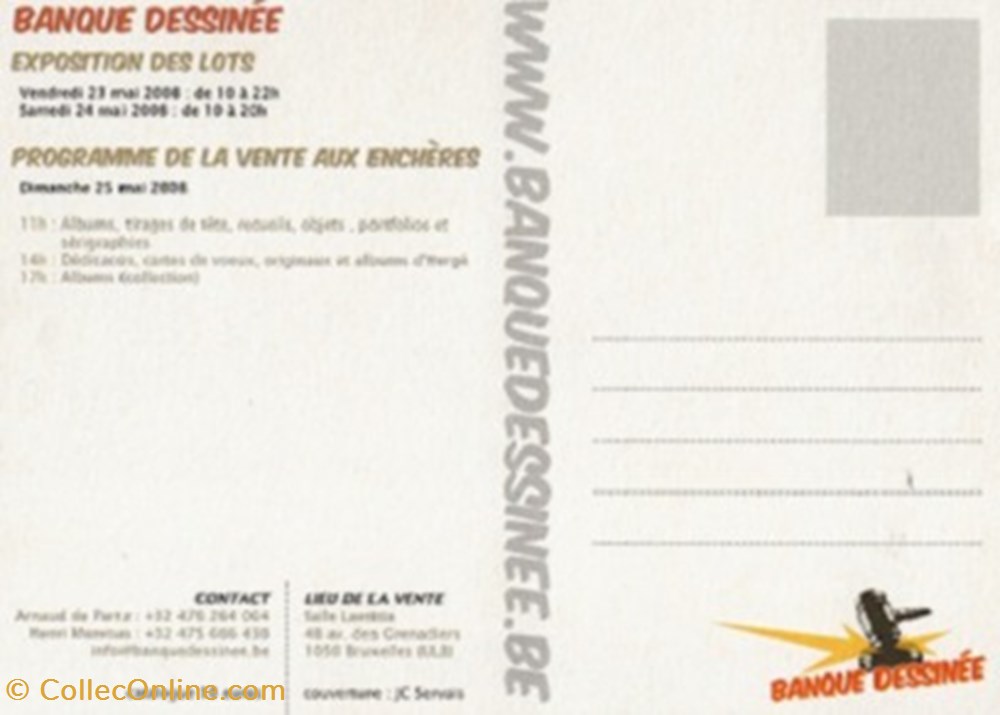 Banque Dessinée 10 cartes postales bande banque dessinee 10