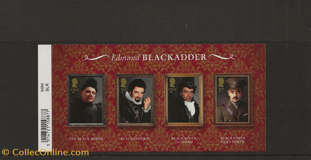 ZZZ bloc (Grande Bretagne) 2023 Blackadder 2 timbres zzz bloc grande bretagne 2023 blackadder