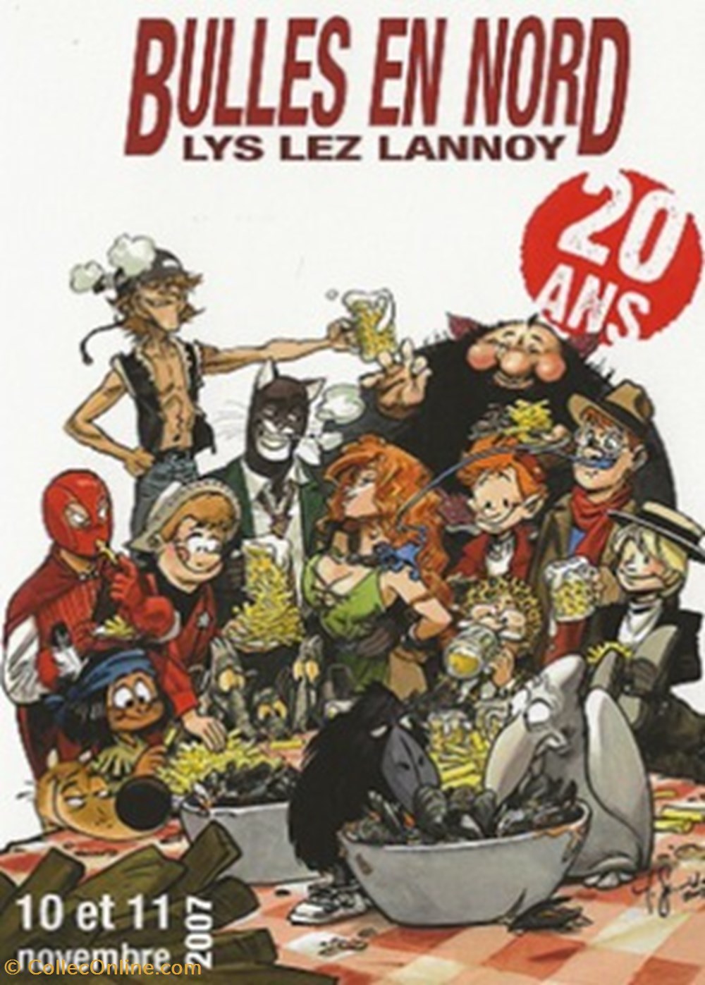 Lys-Lez-Lannoy (59) 2007 cartes postales bande dessinee lys lez lannoy 59 2007