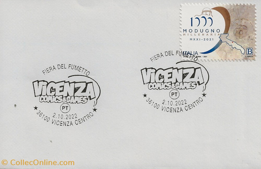 Vicenza (Italie) 2022 Comics & games - Fiera del fumetto timbres vicenza italie 2022 comics games fiera del fumetto