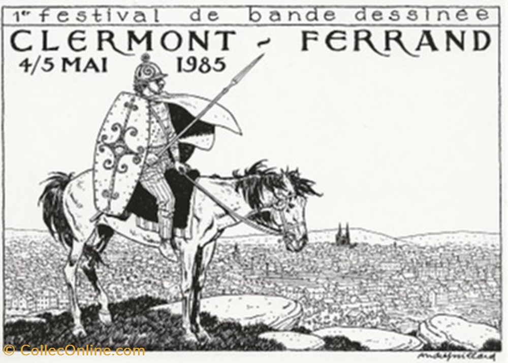 Clermont-Ferrand (63) 1985 cartes postales bande dessinee clermont ferrand 63 1985