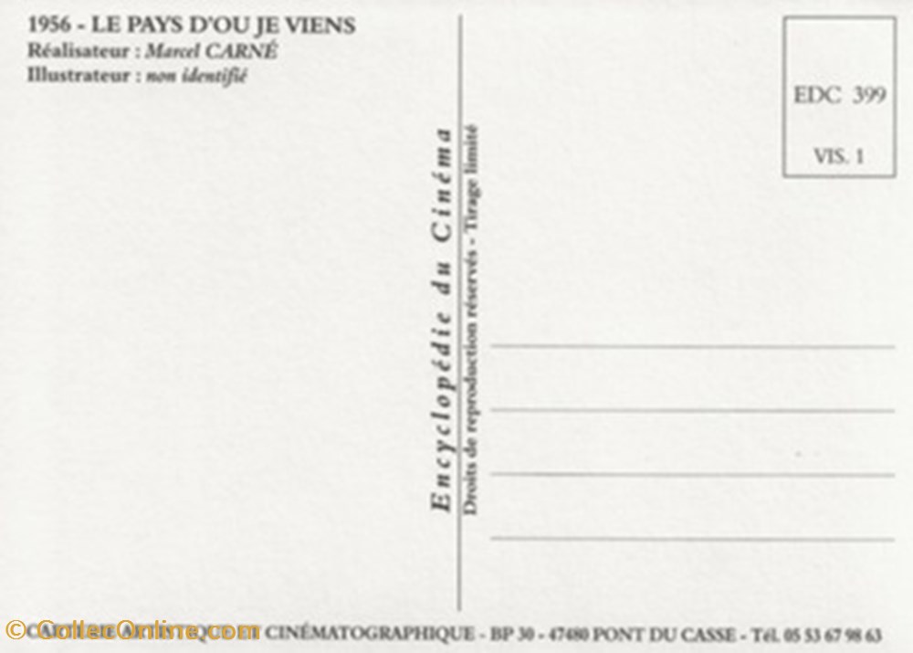 cartes postales autres le pays ou je viens