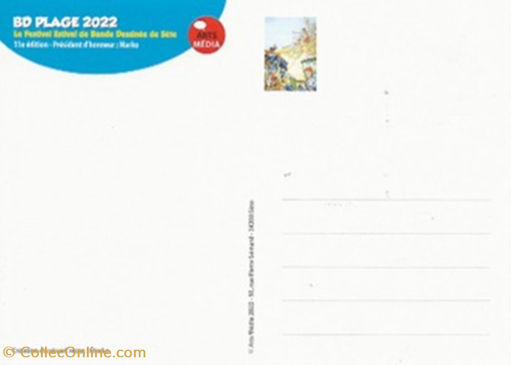 Sète (34) 2022 cartes postales bande dessinee sete 34 2022