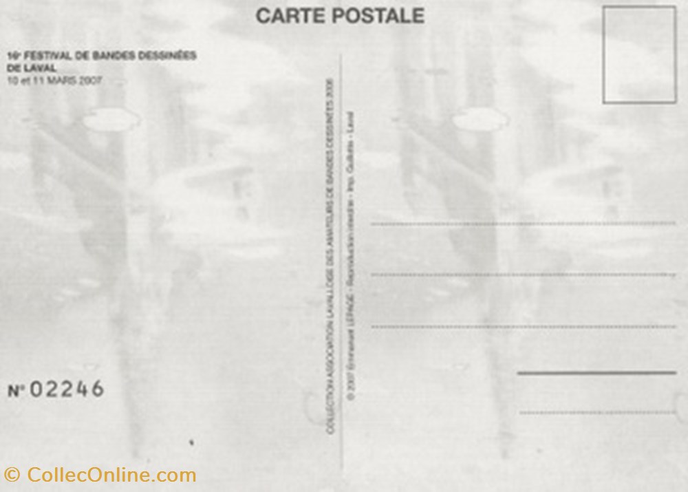Laval (55) 2007 cartes postales bande dessinee laval 55 2007