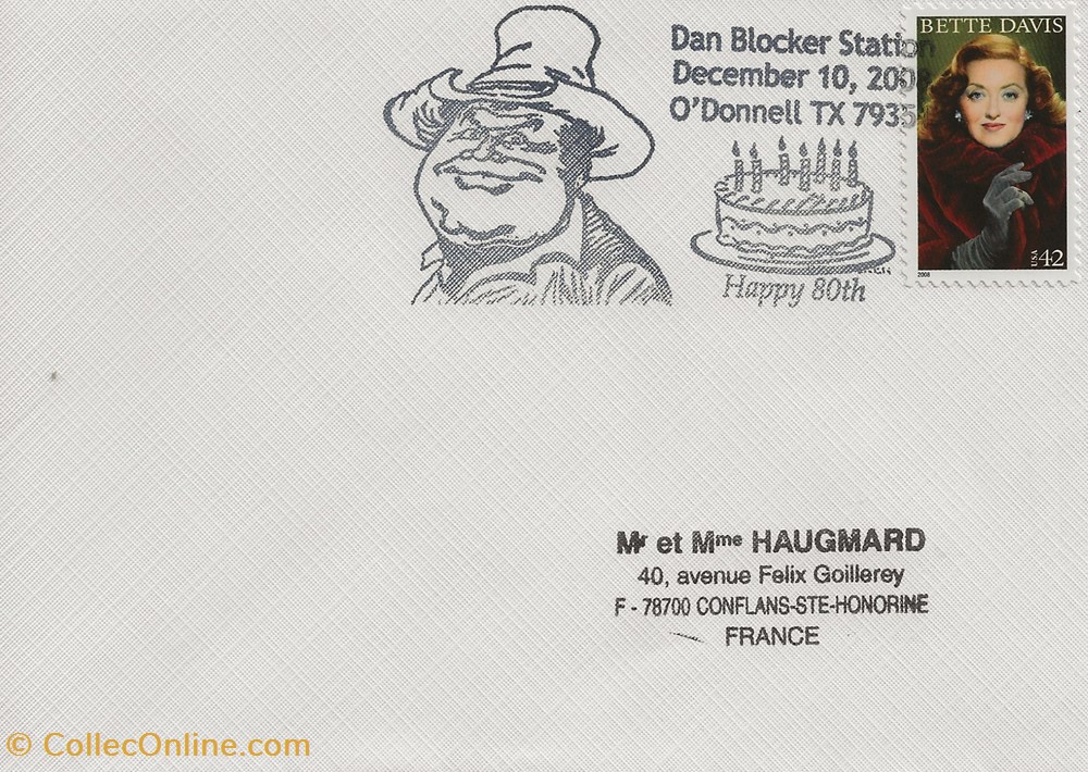 timbres o donnell etats unis 2008 dan blocker station happy 80th