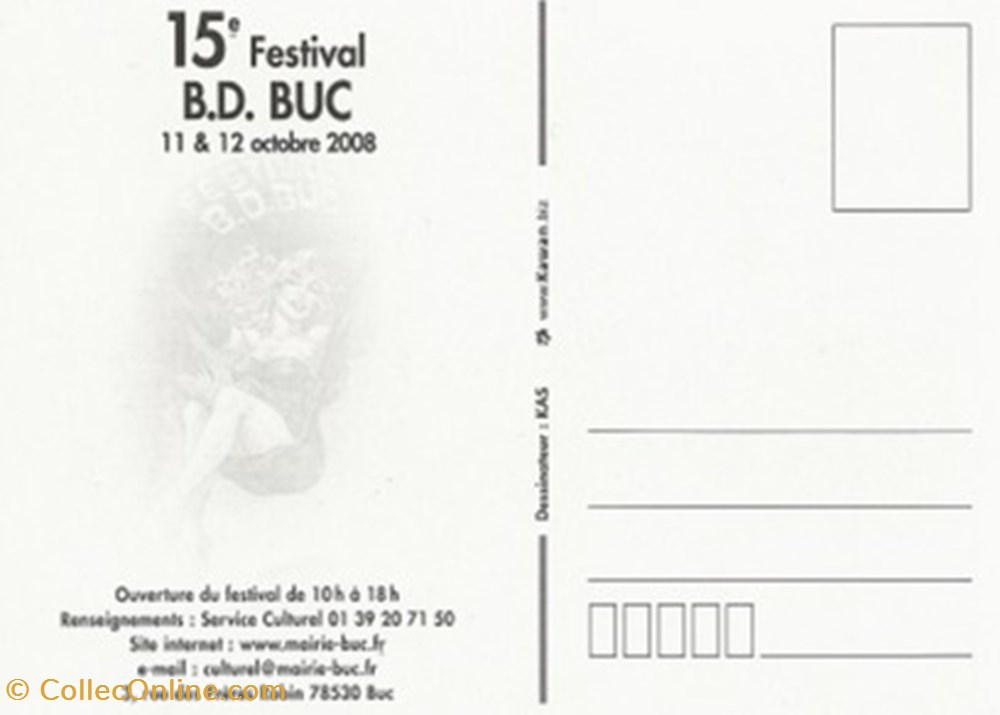 Buc (78) 2008 cartes postales bande dessinee buc 78 2008