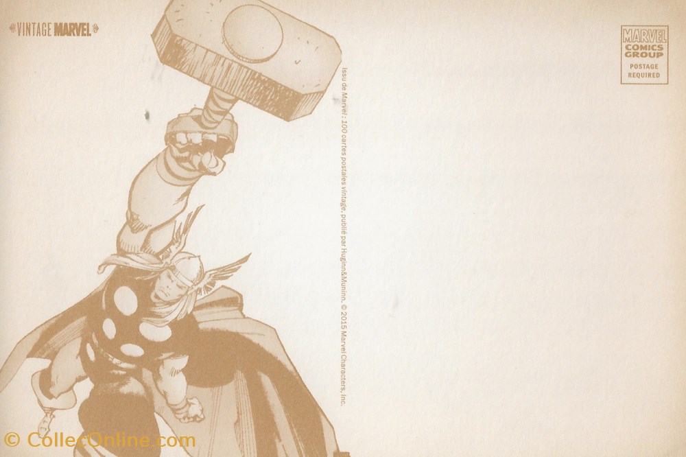 Marvel cartes postales bande dessinee marvel