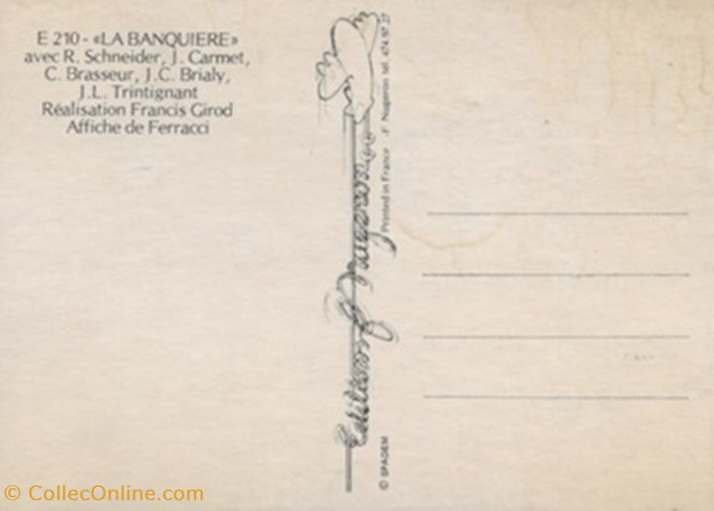 La banquière cartes postales autres la banquiere