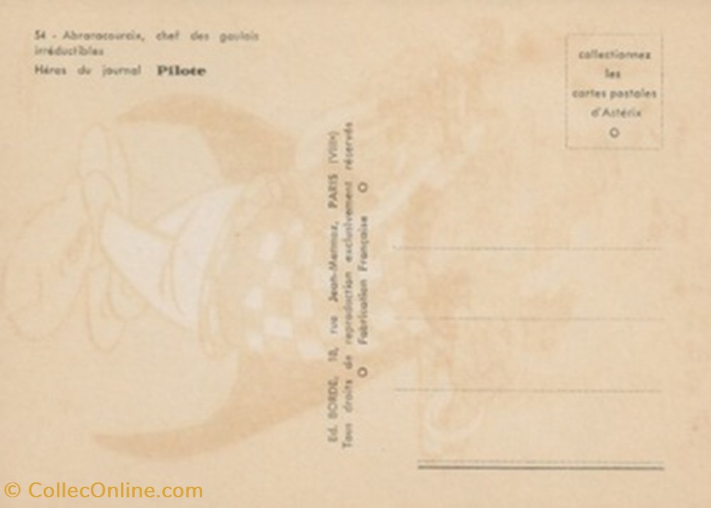 Astérix cartes postales bande dessinee asterix