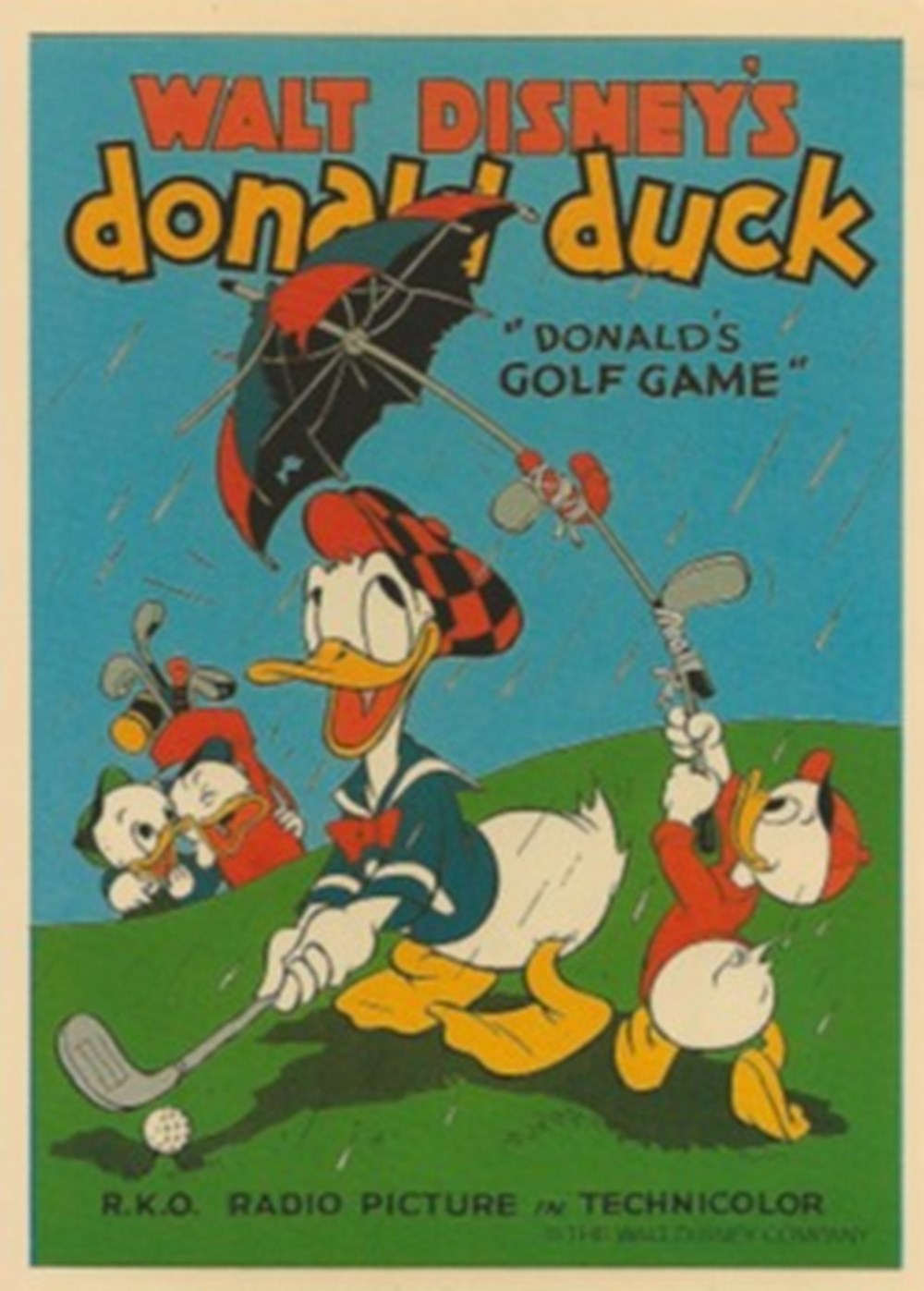 cartes postales autres donald s golf game