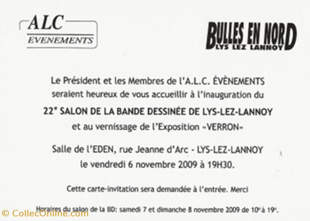 Lys-Lez-Lannoy (59) 2009 cartes postales bande dessinee lys lez lannoy 59 2009