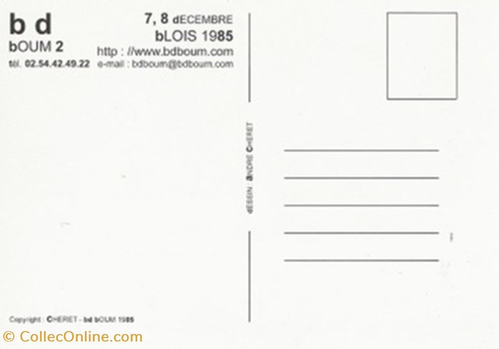 cartes postales bande dessinee blois 41 1985