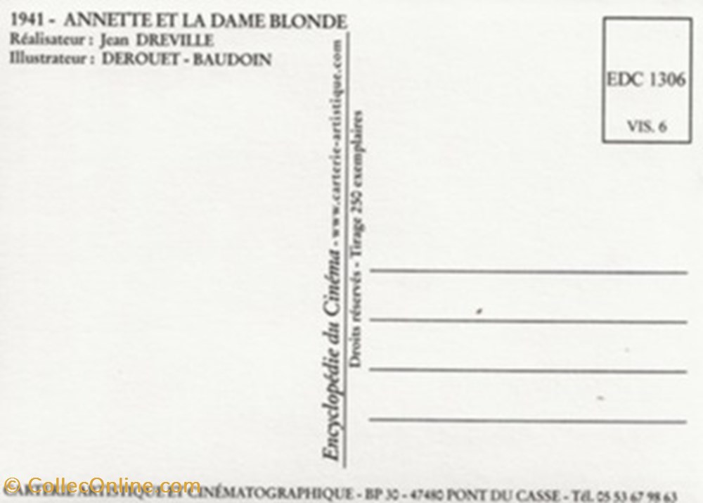 Annette et la dame blonde cartes postales autres annette et la dame blonde