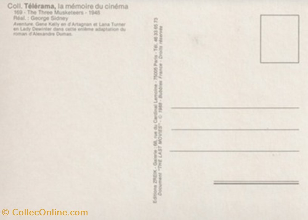 Les 3 mousquetaires cartes postales autres les 3 mousquetaires