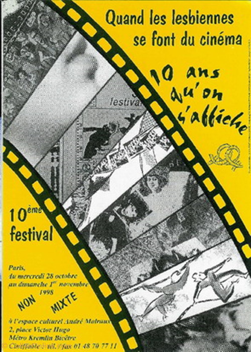 cartes postales autres paris festival cineffable 1998