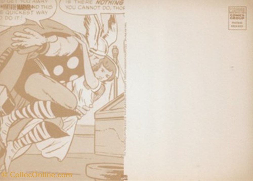 Marvel 2 cartes postales bande dessinee marvel