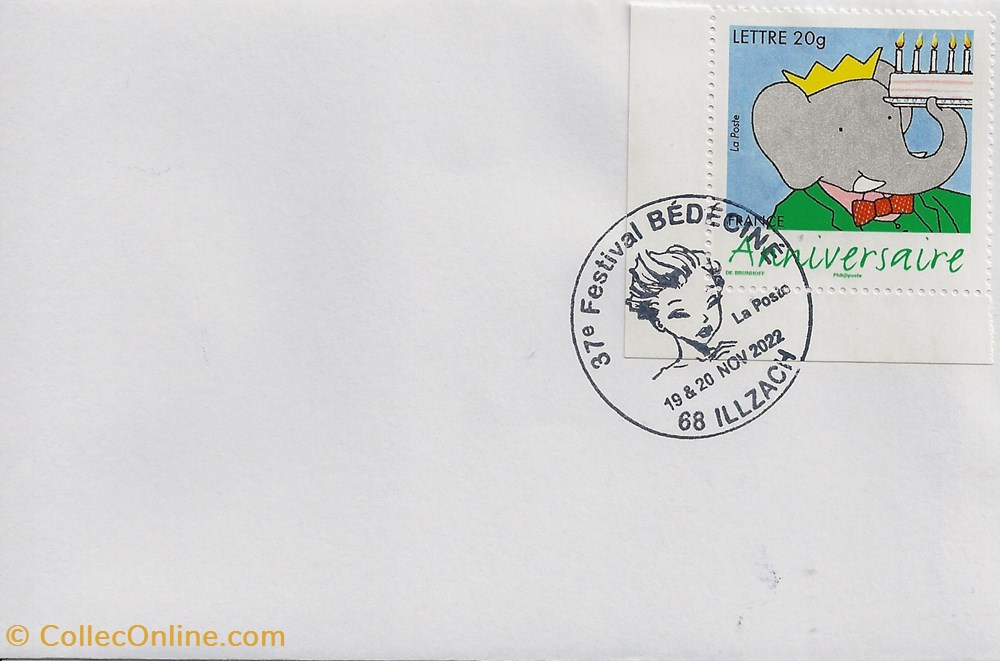 Illzach (68) 2022 37ème Festival Bédéciné timbres illzach 68 2022 37eme festival bedecine
