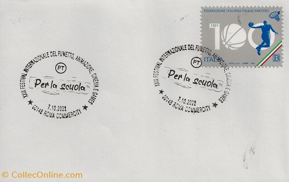 timbres roma italie 2022 xxix festival internazionale del fumetto animazione cinema games