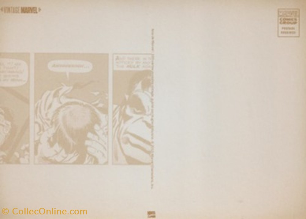 cartes postales bande dessinee marvel