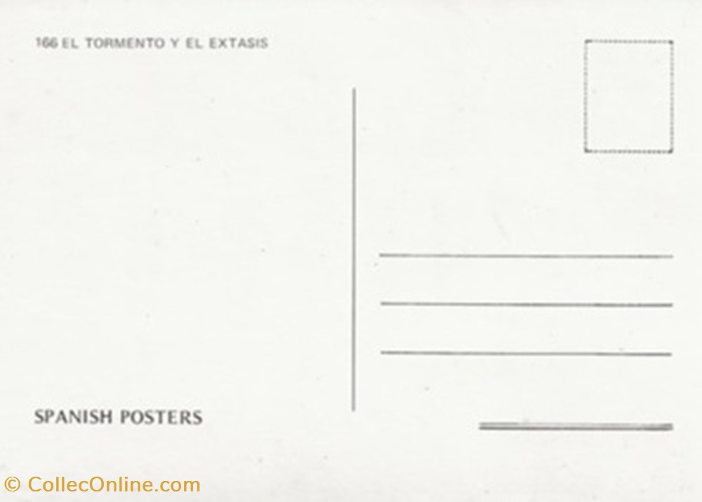 Il tormento y el extasis cartes postales autres il tormento y el extasis