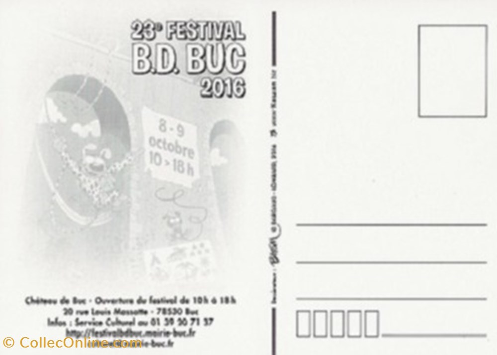 Buc (78) 2016 cartes postales bande dessinee buc 78 2016