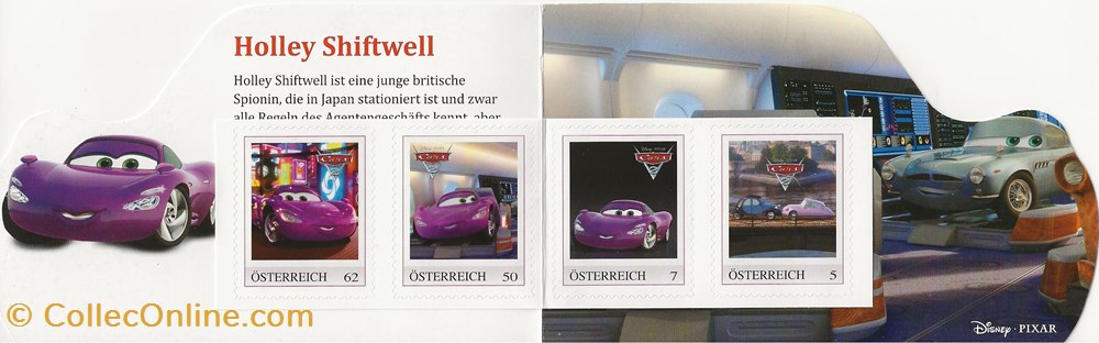 timbres zzz carnet autriche 2011 cars 2 holley shiftwell