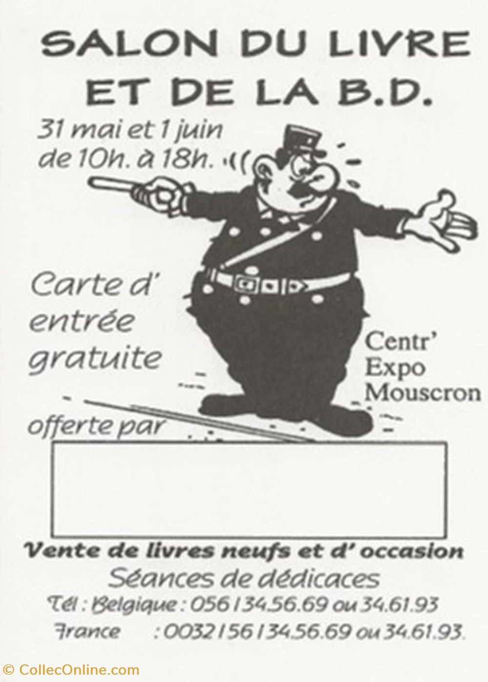Mouscron (Belgique) 1996 cartes postales bande dessinee mouscron belgique 1996